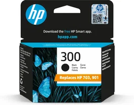 HP Cartucho de tinta original 300 negro - Rendimiento estándar 200 páginas