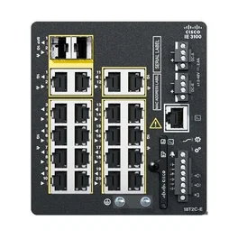 Cisco Catalyst IE3100 Gestionado L2/L3 con 18 Puertos Gigabit Ethernet y 2 SFP, Negro