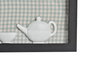 DKD Home Decor Cubertero de Madera y Cristal Café Vichy