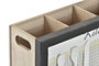 DKD Home Decor Cubertero de Madera y Cristal Café Vichy