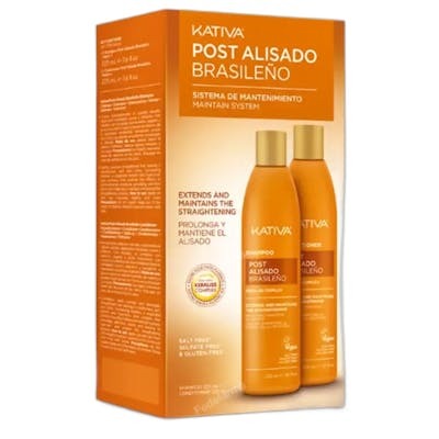 Kativa Keratin Express Post Alisado Brasileño Lote 2 pz