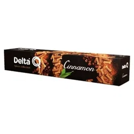 Delta Cápsulas de Café Delta Q Cinnamon Sabor Canela para Cafeteras Delta, Caja de 10 Unidades, Ref. 5028443