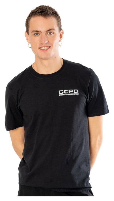 Batman Camiseta Arkham City GCPD Front Back Talla XXL