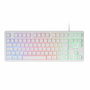 Mars Gaming MK023WES Teclado TKL FRGB Blanco con Switches H-Mech de Diseño Compacto Espacial Español