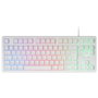 Mars Gaming MK023WES Teclado TKL FRGB Blanco con Switches H-Mech de Diseño Compacto Espacial Español