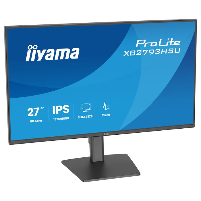 iiyama ProLite XB2793HSU-B1 Monitor 27" Full HD (1920x1080) IPS 120Hz 1ms AMD FreeSync Altavoces HDMI DisplayPort USB Negro
