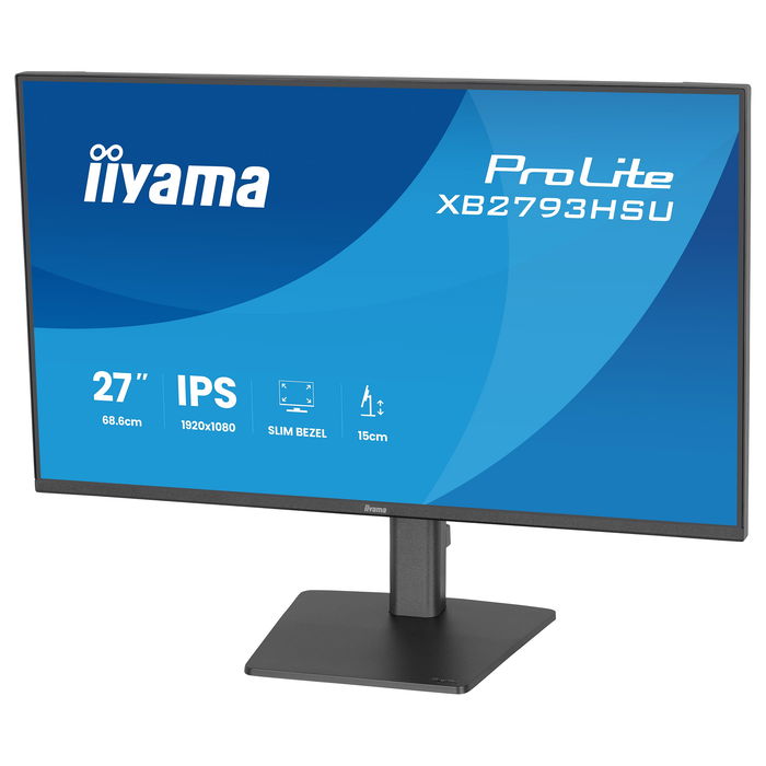 iiyama ProLite XB2793HSU-B1 Monitor 27" Full HD (1920x1080) IPS 120Hz 1ms AMD FreeSync Altavoces HDMI DisplayPort USB Negro