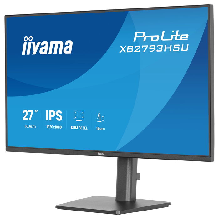 iiyama ProLite XB2793HSU-B1 Monitor 27" Full HD (1920x1080) IPS 120Hz 1ms AMD FreeSync Altavoces HDMI DisplayPort USB Negro