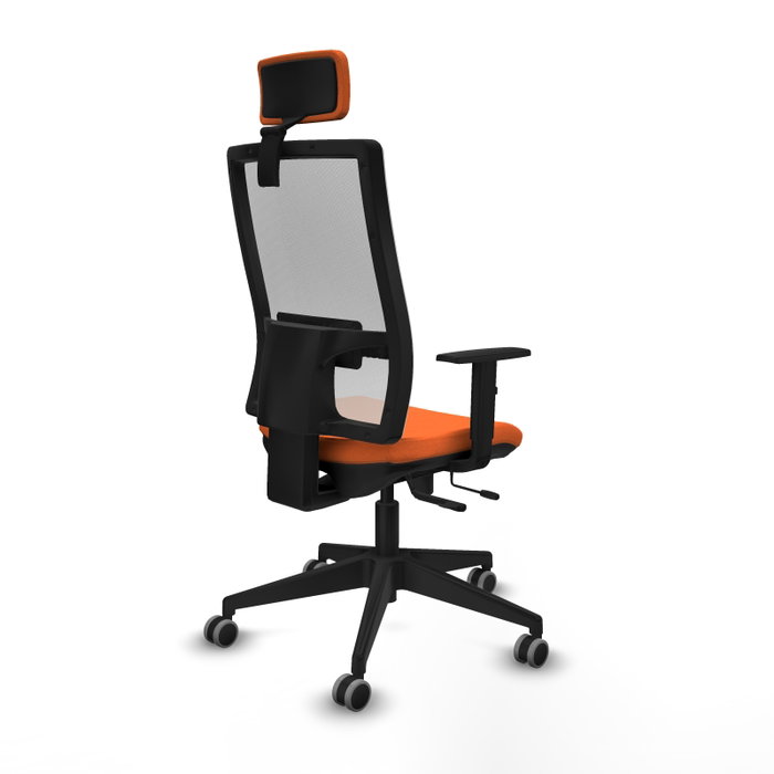 PIQUERAS Y CRESPO Silla de oficina Horna Naranja y Blanco PIQUERAS Y CRESPO Silla de oficina Horna Naranja y Blanco