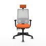 PIQUERAS Y CRESPO Silla de oficina Horna Naranja y Blanco