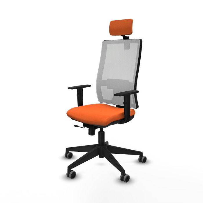 PIQUERAS Y CRESPO Silla de oficina Horna Naranja y Blanco PIQUERAS Y CRESPO Silla de oficina Horna Naranja y Blanco