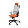 PIQUERAS Y CRESPO Silla de oficina Horna Naranja y Blanco
