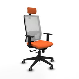 PIQUERAS Y CRESPO Silla de oficina Horna Naranja y Blanco