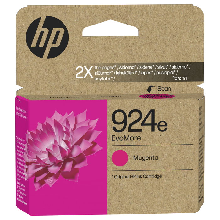 HP Cartucho de Tinta Original EvoMore 924e Magenta (XL)
