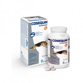 Ecuphar Cosequin Advanced HA - 120 Comprimidos para Perros - Complemento Articular con Glucosamina, Condroitina, Ácido Hialurónico y MSM
