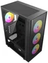 Redragon Spark GC-621-4F Caja Ordenador PC Gaming Malla Frontal Ventiladores RGB Cristal Templado USB-C