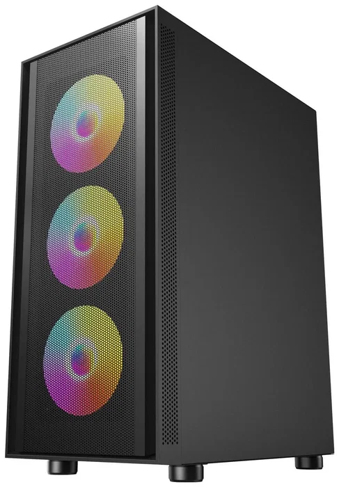Redragon Spark GC-621-4F Caja Ordenador PC Gaming Malla Frontal Ventiladores RGB Cristal Templado USB-C