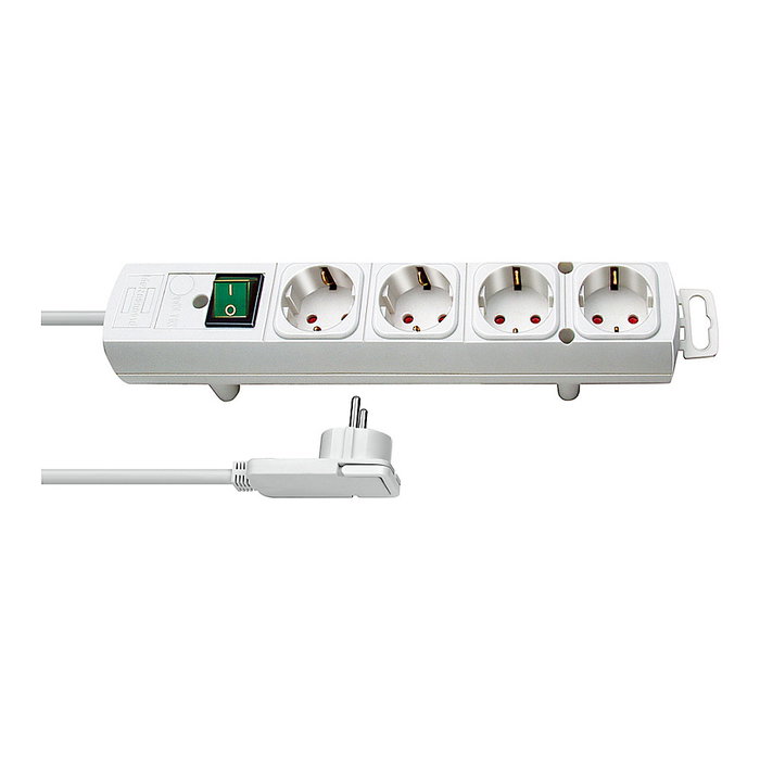 Brennenstuhl Comfort-Line 4x 2m Flachstecker Blanco Brennenstuhl Comfort-Line 4x 2m Flachstecker Blanco
