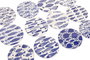DKD Home Decor Posavasos de Dolomita y Corcho, Surtido de 12 Piezas
