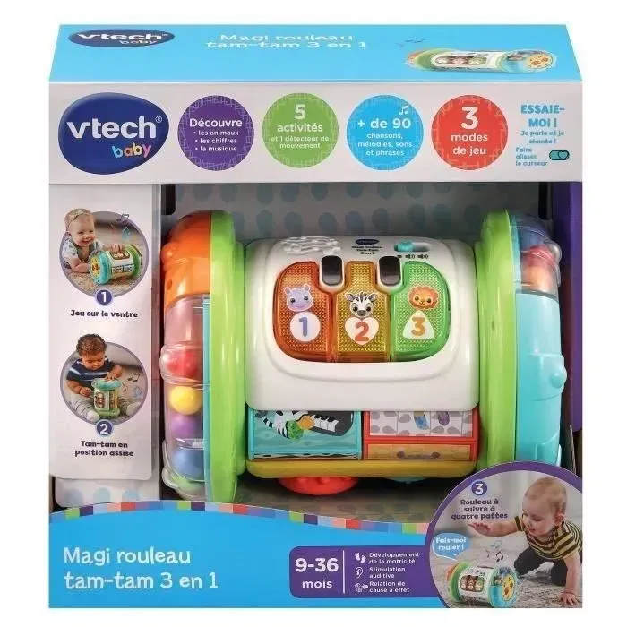 Vtech Baby VT3417765626050 Rodillo Magi Tam-Tam 3 En 1