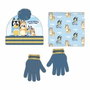 Cerdá Conjunto de 3 piezas Bluey (gorro, braga de cuello y guantes) para niños de 2 a 8 años