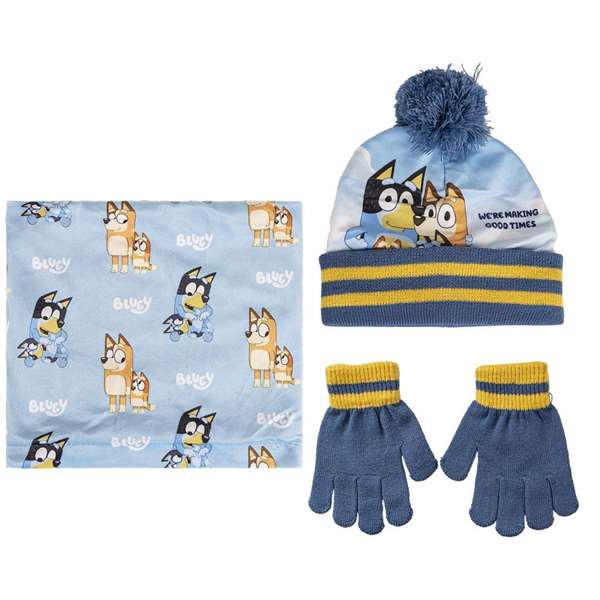 Cerdá Conjunto 3 Piezas Bluey Gorro Braga Cuello Guantes Niños Niñas 2-8 Años Multicolor Acrílico Poliéster Cerdá Conjunto 3 Piezas Bluey Gorro Braga Cuello Guantes Niños Niñas 2-8 Años Multicolor Acrílico Poliéster