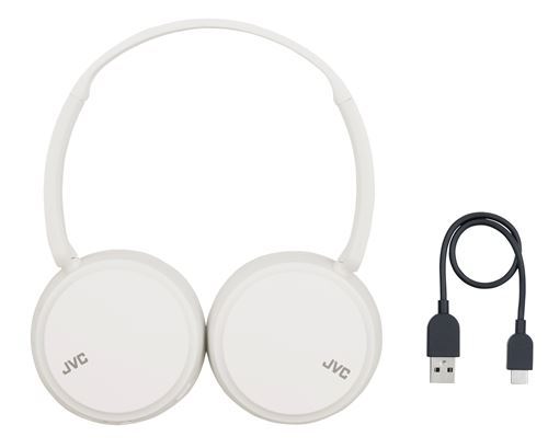 JVC Auriculares Bluetooth Diadema, Color Blanco, Auriculares Inalámbricos de Diadema