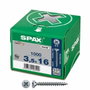 Spax Tornillo Universal Cabeza Plana 3,5x16mm Caja de 1.000 unidades