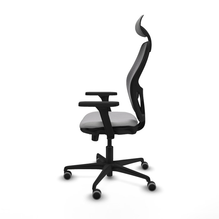 PIQUERAS Y CRESPO Silla de oficina Jorquera con mecanismo Sincro/Traslack, Gris claro y Negro PIQUERAS Y CRESPO Silla de oficina Jorquera con mecanismo Sincro/Traslack, Gris claro y Negro