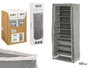 Kipit Zapatero 9 Estantes Tela Gris 56 cm x 11 cm x 16 cm (Set de 6)
