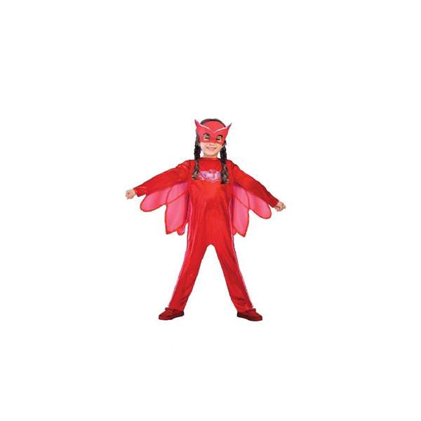 Liragram Disfraz Pj Masks Owlette Roja Talla 7-8 Años