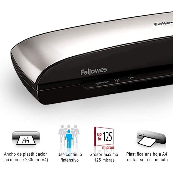 Fellowes Spectra A4 Plastificadora Negra y Gris Fellowes Spectra A4 Plastificadora Negra y Gris