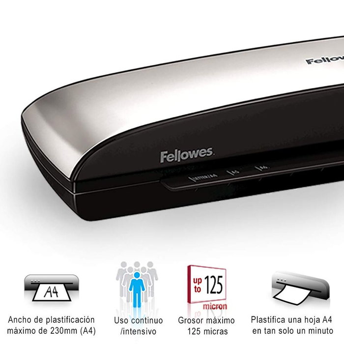 Fellowes Spectra A4 Plastificadora Negra y Gris Fellowes Spectra A4 Plastificadora Negra y Gris