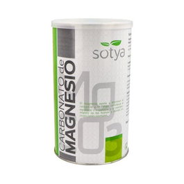 SOTYA Carbonato de Magnesio Suplemento en Polvo 180 g con Estevia - Bote para Huesos