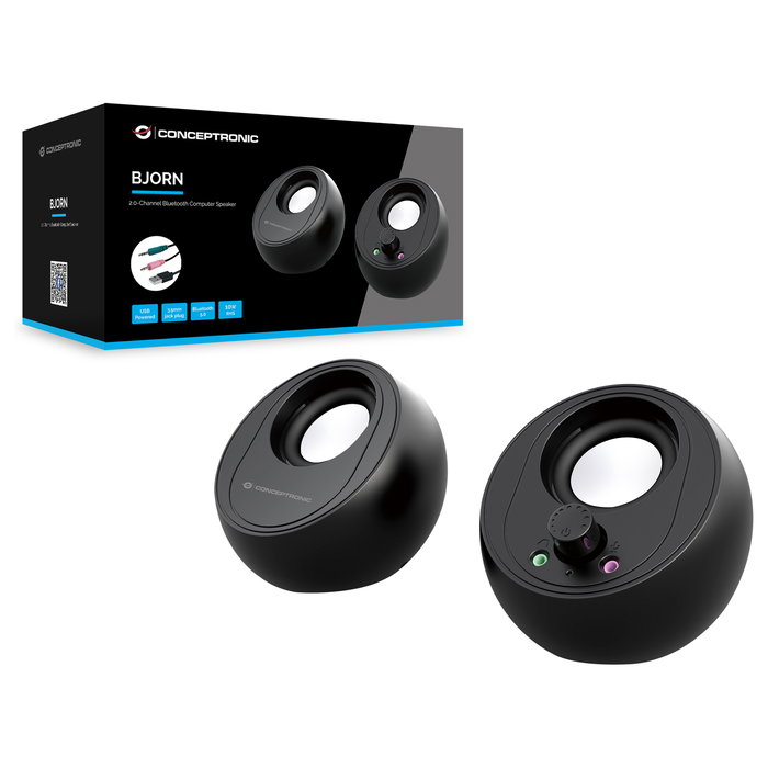 Conceptronic BJORN01B Altavoces 2.0 Bluetooth 10W Negro Conceptronic BJORN01B Altavoces 2.0 Bluetooth 10W Negro