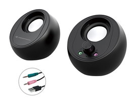 CONCEPTRONIC ALTAVOCES 2.0 BJORN01B 10W COLOR NEGRO JACK 3.5" Y BLUETOOTH ALIMENTACION USB