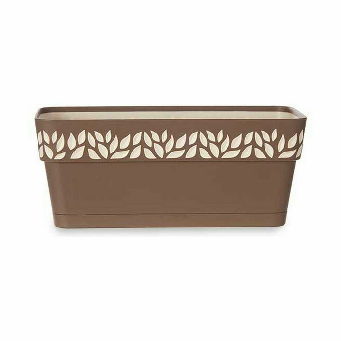 Jardinera Stefanplast Cloe Marrón Plástico 13,3 x 12,3 x 29,3 cm (12 Unidades)