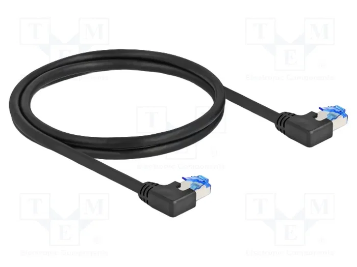 DeLOCK Cable de red RJ45 Cat.6A S/FTP acodado 1 m negro DeLOCK Cable de red RJ45 Cat.6A S/FTP acodado 1 m negro