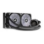 Sharkoon S80 RGB Kit Refrigeración Líquida AIO 240mm CPU con 2 Ventiladores 120mm, Negro, Compatible Intel y AMD