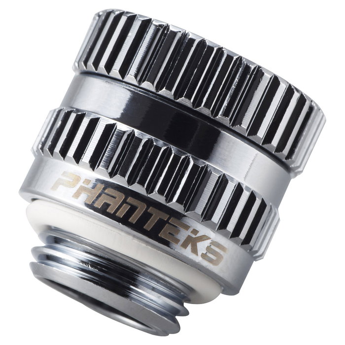 Phanteks Glacier M-F Rotary Adapter Straight G1/4 Pulgada Macho a Hembra, Plata Cromado Phanteks Glacier M-F Rotary Adapter Straight G1/4 Pulgada Macho a Hembra, Plata Cromado