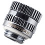 Phanteks Glacier M-F Rotary Adapter Straight G1/4 Pulgada Macho a Hembra, Plata Cromado