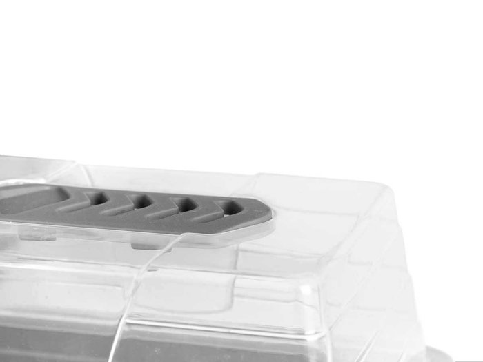 Ibergarden Invernadero Plastico 4,1 L Con Respiradero 38x24x18 cm (Set de 8)