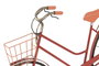 DKD Home Decor Decoración de Pared Metal Bicicleta con Cesta (2 Piezas) Rojo y Negro