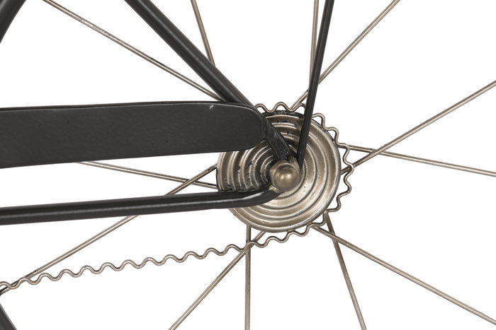 DKD Home Decor Decoración de Pared Metal Bicicleta con Cesta (2 Piezas) Rojo y Negro
