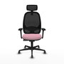 PIQUERAS Y CRESPO Silla de oficina Cilanco con mecanismo Sincro, Rosa y Negro