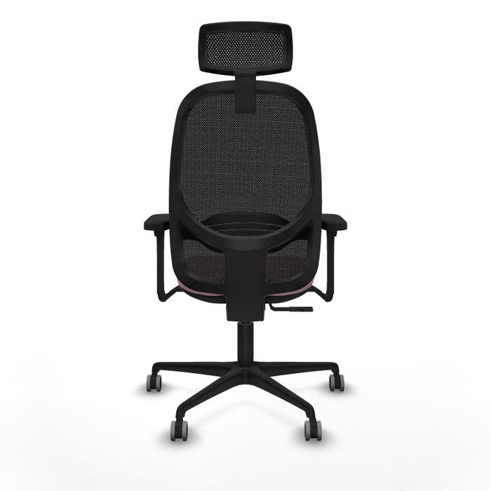 PIQUERAS Y CRESPO Silla de oficina Cilanco con mecanismo Sincro, Rosa y Negro