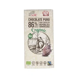 Chocolates Sole Chocolate Negro 86% Cacao 100 g Ecológico