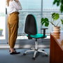 PIQUERAS Y CRESPO Silla de oficina Aýna Pistacho con Brazos 1D