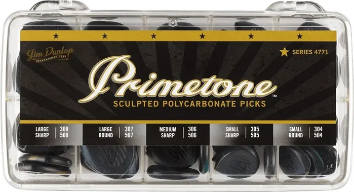 DUNLOP Caja de 360 unidades de púas Primetone® Classic - 5 medidas DUNLOP Caja de 360 unidades de púas Primetone® Classic - 5 medidas