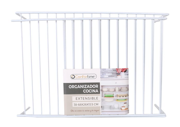 Confortime Organizador Cocina Extensible 38-68 cm x 26 cm x 13.5 cm (12 Unidades)